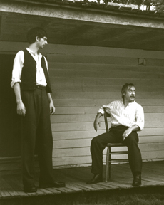 Hanrahan and Wassilak in THE BALLAD OF JESSE JAMES